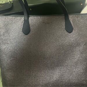 Kate Spade Sparkle Tote - Silver and Black